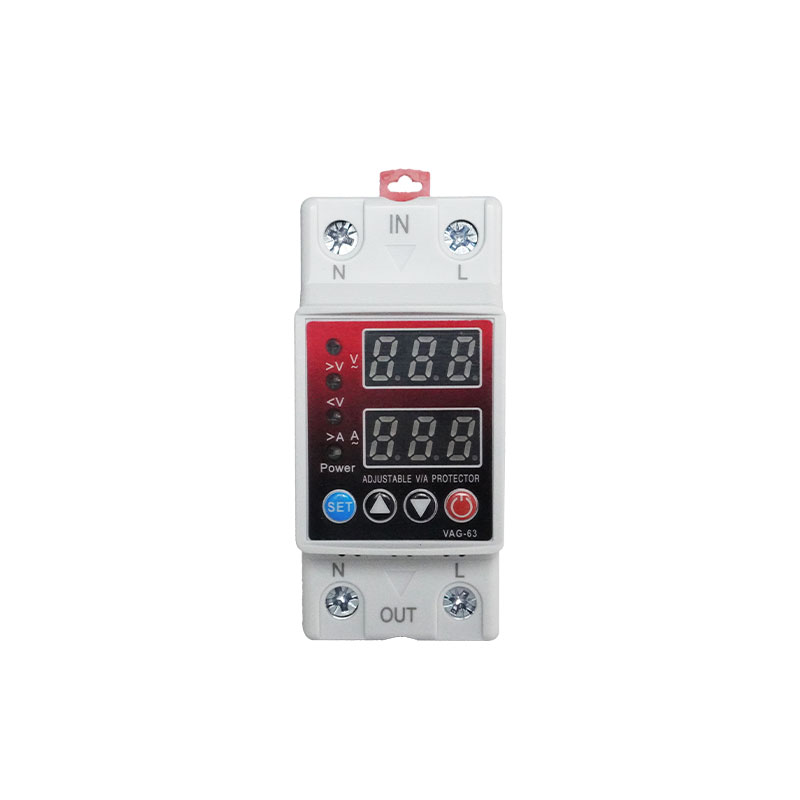 VAG-63 White Auto Reconnect Adjustable Voltage Current Protector